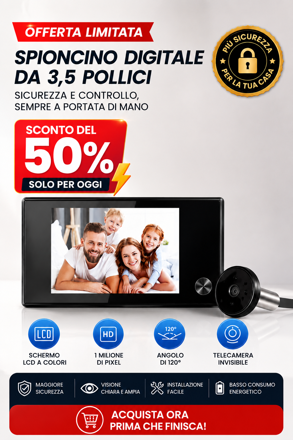 SicurFay™ - Spioncino Digitale Premium LCD da 2.8